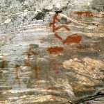 The Kennedy Island pictograph within the Upper French River was one of Dewdney's first pictograph finds. Bill Steer Photo