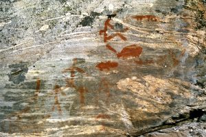 The Kennedy Island pictograph within the Upper French River was one of Dewdney's first pictograph finds. Bill Steer Photo
