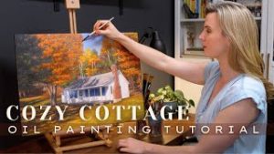 Easy Oil Painting Tutorial: Paint a Vintage Cozy Cottage Landscape - Small Town Times - Dave Dale